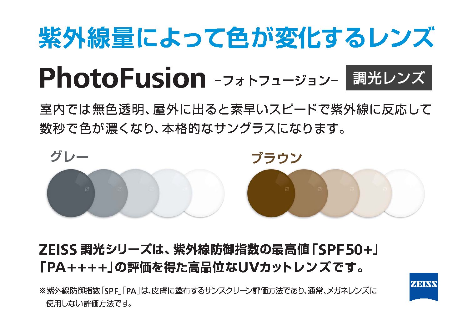 Green Optical Zeiss 調光レンズフェア 開催